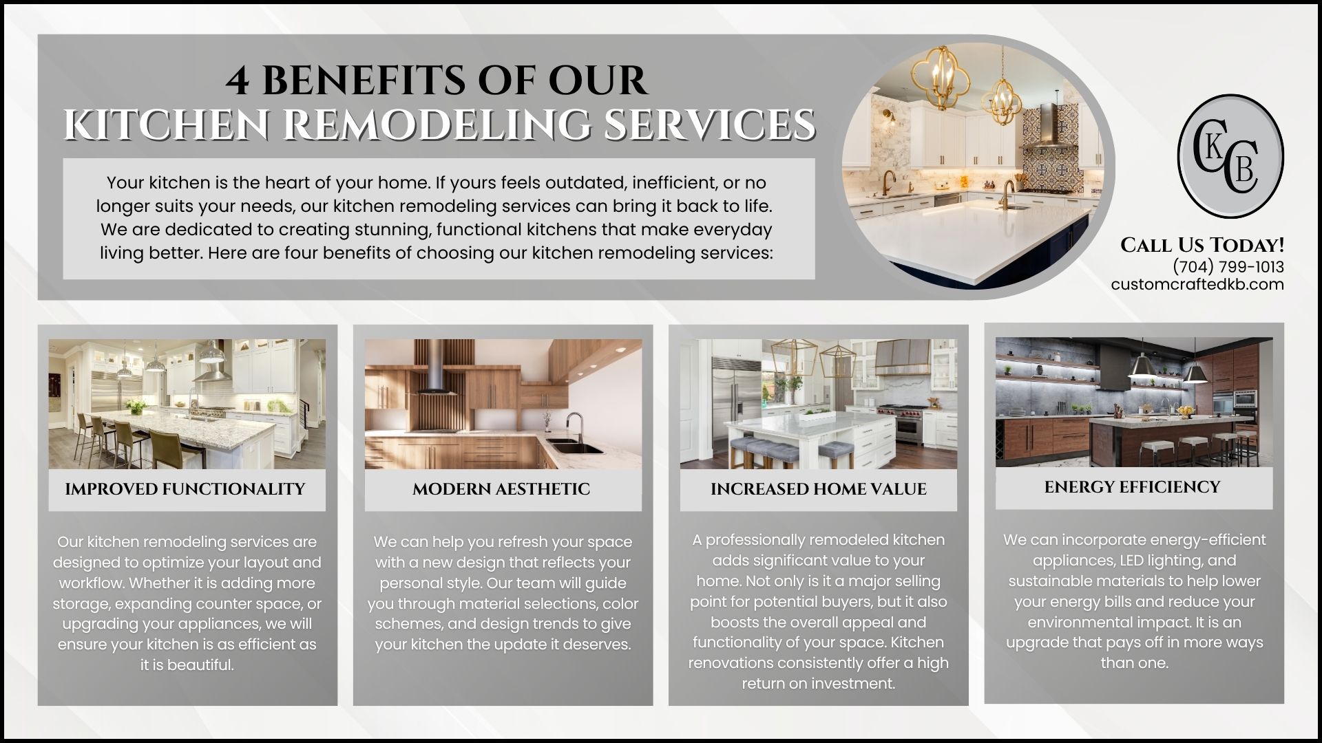 4 Benefits of Our Kitchen Remodeling Services